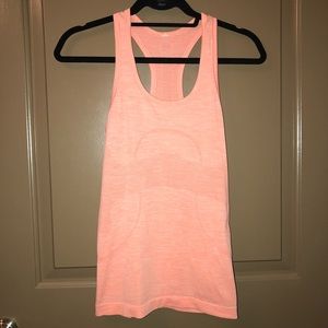 Orange Lululemon tank top